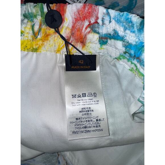 Louis Vuitton LV Pastel Monogram Logo Multicolor Watercolor Shorts 42 1A8H1I - Picture 12 of 14